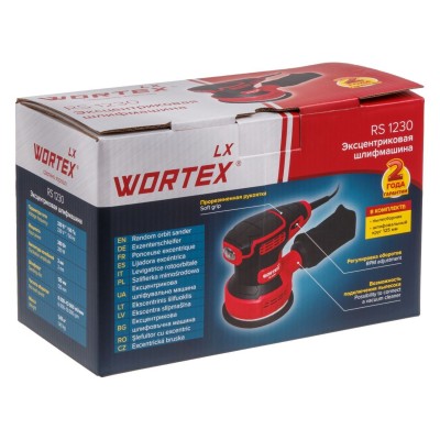 Эксцентриковая шлифмашина WORTEX LX RS 1230 в кор. 280 Вт, 125 мм, 6000-13000 об/мин Эксцентриковая шлифмашина WORTEX LX RS 1230 в кор. 280 Вт, 125 мм, 6000-13000 об/мин