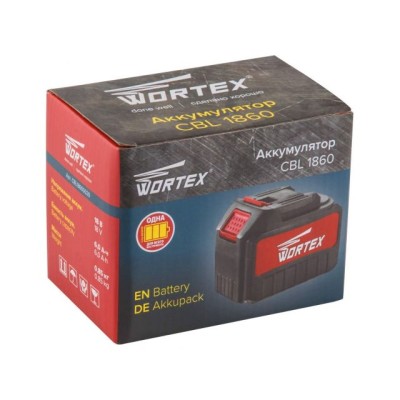 Аккумулятор WORTEX CBL 1860 18.0 В, 6.0 А/ч, Li-Ion ALL1 XLT Аккумулятор WORTEX CBL 1860 18.0 В, 6.0 А/ч, Li-Ion ALL1 XLT