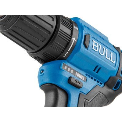 Аккум. дрель-шуруповерт BULL SR 1203 в чем. БЕСЩЕТ., 12 В, 37 Н*м, 2*2 А*ч акб, БЗП 10 мм Аккум. дрель-шуруповерт BULL SR 1203 в чем. БЕСЩЕТ., 12 В, 37 Н*м, 2*2 А*ч акб, БЗП 10 мм