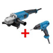 Двуручная углошлифмашина BULL WS 2301 в кор. + АКЦИЯ Шуруповерт ударный BULL ES 1401 В подарок!
