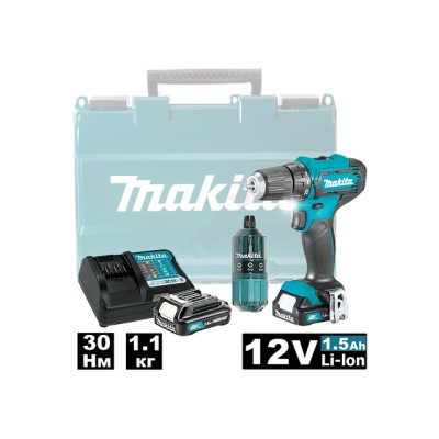 Аккум. дрель-шуруповерт MAKITA CXT DF 333 DWYE в чем. + набор бит Аккум. дрель-шуруповерт MAKITA CXT DF 333 DWYE в чем. + набор бит