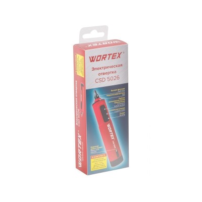 Отвертка аккумуляторная Wortex CSD 5026 в кор. 3.7 В, 0.6-1 Нм, 240-260 об/мин Отвертка аккумуляторная Wortex CSD 5026 в кор. 3.7 В, 0.6-1 Нм, 240-260 об/мин