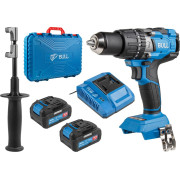 Аккум. дрель-шуруповерт BULL SR 1805 в чем. XLTpro, 2х4 А*ч, БЕСЩЕТ., 18 В, 120 Н*м, БЗП(мет.) 13 мм