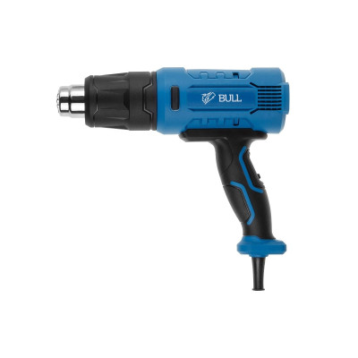 Термовоздуходувка BULL HG 5501 в чем. + набор сопл 1800 Вт, 3 скор., 50-550 °С, ступенч. рег. Термовоздуходувка BULL HG 5501 в чем. + набор сопл 1800 Вт, 3 скор., 50-550 °С, ступенч. рег.