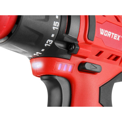 Аккум. дрель-шуруповерт WORTEX BD 1215 LiSET в чем. 12 В, 30 Н*м, 2х1.5 А*ч, БЗП 10 мм Аккум. дрель-шуруповерт WORTEX BD 1215 LiSET в чем. 12 В, 30 Н*м, 2х1.5 А*ч, БЗП 10 мм