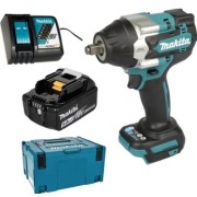 Аккум. ударный гайковерт MAKITA LXT DTW700RT1J в кейсе