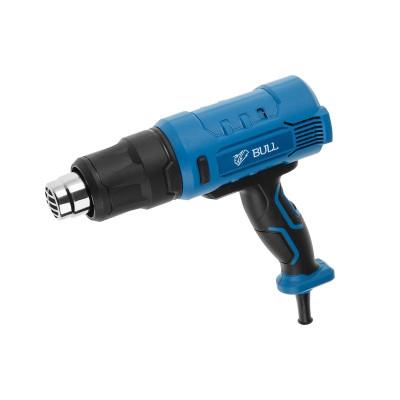 Термовоздуходувка BULL HG 5501 в чем. + набор сопл 1800 Вт, 3 скор., 50-550 °С, ступенч. рег. Термовоздуходувка BULL HG 5501 в чем. + набор сопл 1800 Вт, 3 скор., 50-550 °С, ступенч. рег.
