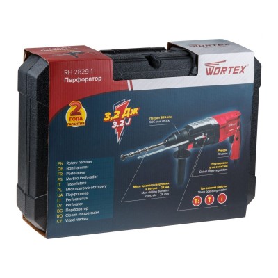 Перфоратор WORTEX RH 2829-1 в чем. + (2 зубила, 3 сверла) Перфоратор WORTEX RH 2829-1 в чем. + (2 зубила, 3 сверла)