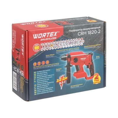 Аккум. перфоратор WORTEX CRH 1820-2 в кор. ALL1 XLT SOLO БЕСЩЕТ., 18 В, 2.2 Дж, 20 мм Аккум. перфоратор WORTEX CRH 1820-2 в кор. ALL1 XLT SOLO БЕСЩЕТ., 18 В, 2.2 Дж, 20 мм