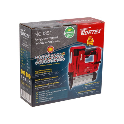 Аккум. гвоздезабиватель WORTEX NG 1850 в кор. ALL1 XLT SOLO, 18 В, 15-50 мм, 100 в мин., 100 шт. Аккум. гвоздезабиватель WORTEX NG 1850 в кор. ALL1 XLT SOLO, 18 В, 15-50 мм, 100 в мин., 100 шт.