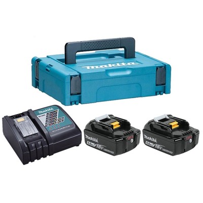 Комплект аккумулятор LXT 18.0 В BL1850B 2 шт. + зарядное устройство DC18RC в кейсе Комплект аккумулятор LXT 18.0 В BL1850B 2 шт. + зарядное устройство DC18RC в кейсе