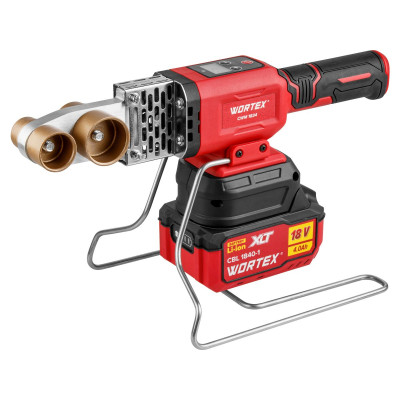 Аккум. сварочный аппарат для полимерных труб WORTEX CWM 1834 ALL1 XLT SET с акб и зу+3 насадки Аккум. сварочный аппарат для полимерных труб WORTEX CWM 1834 ALL1 XLT SET с акб и зу+3 насадки