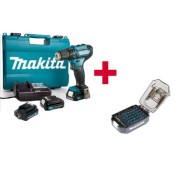 Аккум. дрель-шуруповерт MAKITA CXT DF 333 DWAE в чем. + АКЦИЯ (набор насадок E-03084)