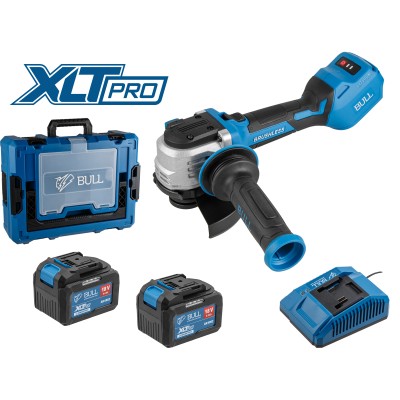 Аккум. углошлифмашина BULL CSG 1812-1 SR Xcase XLTpro 2x6 Ач БЕСЩЕТ, 125 мм, рег. об., 10 000 об/мин Аккум. углошлифмашина BULL CSG 1812-1 SR Xcase XLTpro 2x6 Ач БЕСЩЕТ, 125 мм, рег. об., 10 000 об/мин