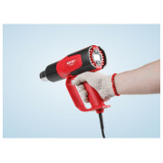 Термовоздуходувка WORTEX HG 6120-1 в чем. + набор сопл 2000 Вт, 2 режима, 60-600 °С, LCD