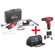 Аккум. дрель-шуруповерт WORTEX BD 1215-1 Li в чем.+MG3218E11411 Гравер + АКЦИЯ сумкка в подарок