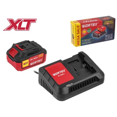 Набор аккумулятор 4 А*ч и зарядное устройство 1х2 А WORTEX ALL1 XLT в кор. SET Набор аккумулятор 4 А*ч и зарядное устройство 1х2 А WORTEX ALL1 XLT в кор. SET