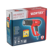 Термовоздуходувка WORTEX HG 6122 T в кор. + набор сопл 2000 Вт, 3 режима., 60-600 °С