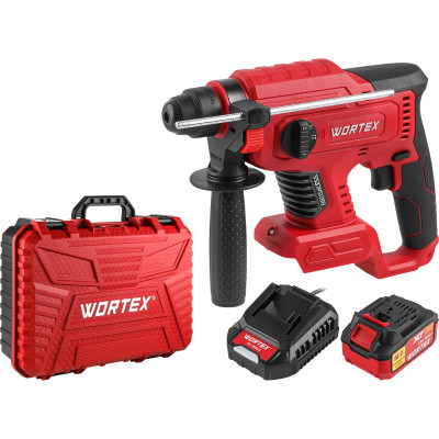 Аккум. перфоратор WORTEX CRH 1820-2 в чем. ALL1 XLT SET БЕСЩЕТ., 18 В, 2.2 Дж, 20 мм, 1х4 А*ч Аккум. перфоратор WORTEX CRH 1820-2 в чем. ALL1 XLT SET БЕСЩЕТ., 18 В, 2.2 Дж, 20 мм, 1х4 А*ч