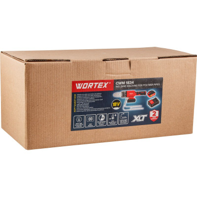 Аккум. сварочный аппарат для полимерных труб WORTEX CWM 1834 ALL1 XLT SET с акб и зу+3 насадки Аккум. сварочный аппарат для полимерных труб WORTEX CWM 1834 ALL1 XLT SET с акб и зу+3 насадки