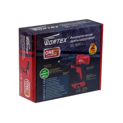 Аккум. дрель-шуруповерт WORTEX BD 1830 Li в кор. Аккум. дрель-шуруповерт WORTEX BD 1830 Li в кор.