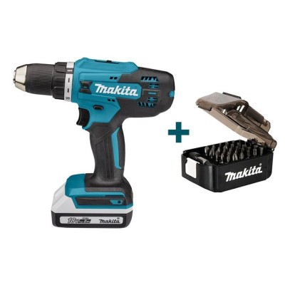 Аккум. дрель-шуруповерт MAKITA DF 488 DWAE в чем. + Набор насадок 31 шт. (Е-03084) Аккум. дрель-шуруповерт MAKITA DF 488 DWAE в чем. + Набор насадок 31 шт. (Е-03084)
