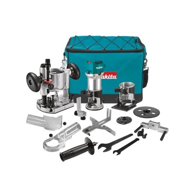 Фрезер кромочный MAKITA RT 0702 CX2 + аксессуары в сумке Фрезер кромочный MAKITA RT 0702 CX2 + аксессуары в сумке