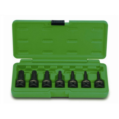 Набор бит TORX под головку 1/2" ударных 7пр. TOPTUL Набор бит TORX под головку 1/2" ударных 7пр. TOPTUL