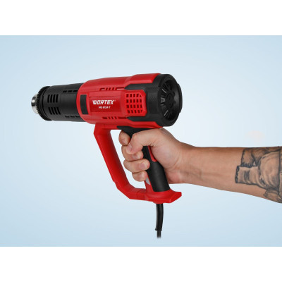 Термовоздуходувка WORTEX HG 6124 T в кор. + набор сопл 2000 Вт, 2 режима., 60-600 °С Термовоздуходувка WORTEX HG 6124 T в кор. + набор сопл 2000 Вт, 2 режима., 60-600 °С