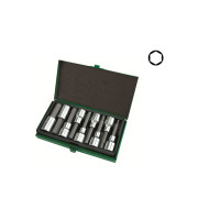 Набор бит шестигр. под головку 1/2" 9пр. 4-17мм 80мм TOPTUL