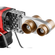 Аккум. сварочный аппарат для полимерных труб WORTEX CWM 1834 ALL1 XLT SOLO + 3 насадки