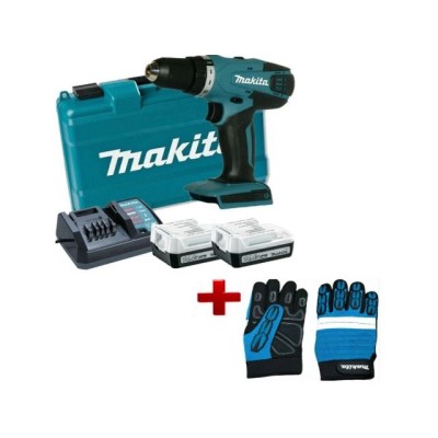 Аккум. дрель-шуруповерт MAKITA DF 347 DWE в чем. + АКЦИЯ (перчатки L Makita) Аккум. дрель-шуруповерт MAKITA DF 347 DWE в чем. + АКЦИЯ (перчатки L Makita)