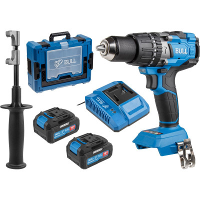 Аккум. дрель-шуруповерт BULL SR 1805 Xcase XLTpro, 2х4 А*ч, БЕСЩЕТ., 18 В, 120 Н*м, БЗП(мет.) 13 мм Аккум. дрель-шуруповерт BULL SR 1805 Xcase XLTpro, 2х4 А*ч, БЕСЩЕТ., 18 В, 120 Н*м, БЗП(мет.) 13 мм