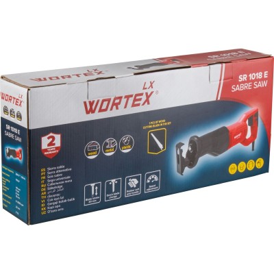 Сабельная пила WORTEX LX SR 1018 E в кор. +1 пильное полотно, 710 Вт, дер. 115 мм, ход 20 мм, рег.об Сабельная пила WORTEX LX SR 1018 E в кор. +1 пильное полотно, 710 Вт, дер. 115 мм, ход 20 мм, рег.об
