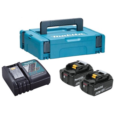 Комплект аккумулятор LXT 18.0 В BL1860B 2 шт. + зарядное устройство DC18RC в кейсе Комплект аккумулятор LXT 18.0 В BL1860B 2 шт. + зарядное устройство DC18RC в кейсе