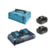 Комплект аккумулятор LXT 18.0 В BL1860B 2 шт. + зарядное устройство DC18RD + кейс MAKPAC тип 3