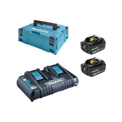 Комплект аккумулятор LXT 18.0 В BL1860B 2 шт. + зарядное устройство DC18RD + кейс MAKPAC тип 3 Комплект аккумулятор LXT 18.0 В BL1860B 2 шт. + зарядное устройство DC18RD + кейс MAKPAC тип 3