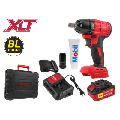 Аккум. ударный гайковерт WORTEX CWR 0318 акб и зу в чем. ALL1 XLT SET 18 В, 310 Н*м, 1/2", 4 А*ч Аккум. ударный гайковерт WORTEX CWR 0318 акб и зу в чем. ALL1 XLT SET 18 В, 310 Н*м, 1/2", 4 А*ч