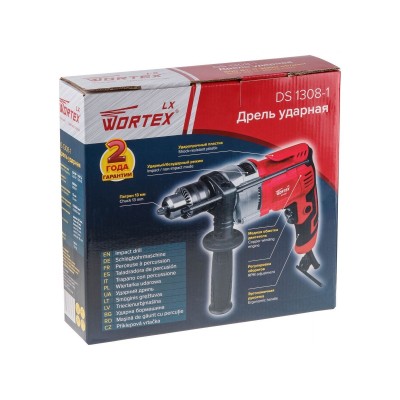 Дрель ударная Wortex LX DS 1308-1 в кор. 800 Вт, 1 скор., 25 мм в дер. ключевой патрон 13 мм. Дрель ударная Wortex LX DS 1308-1 в кор. 800 Вт, 1 скор., 25 мм в дер. ключевой патрон 13 мм.