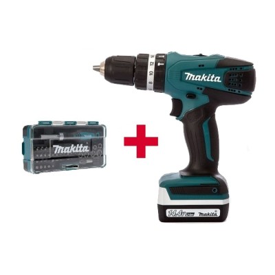 Аккум. ударная дрель-шуруповерт MAKITA HP 347 DWE в чем. + Набор бит 47 шт. (B-36170) Аккум. ударная дрель-шуруповерт MAKITA HP 347 DWE в чем. + Набор бит 47 шт. (B-36170)