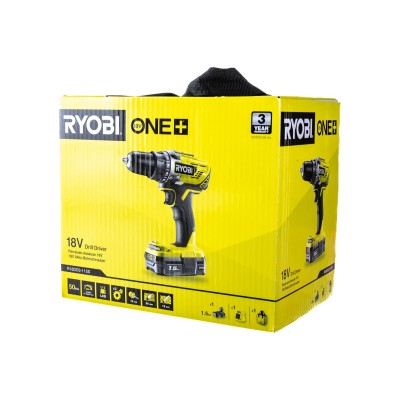 Компактная дрель-шуруповерт Ryobi ONE+ R18DD3-115S Компактная дрель-шуруповерт Ryobi ONE+ R18DD3-115S