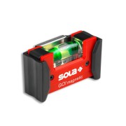 Уровень 68 мм 1 глазок пластм. GO! magnetik CLIP! (SOLA) Магнитный
