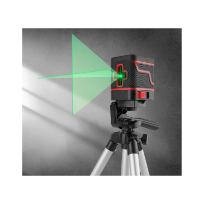 Нивелир лазерный Wortex LL 0210 X со штативом в кор. 2х110°, до 15 м, +/- 0.3 мм/м, зеленый Нивелир лазерный Wortex LL 0210 X со штативом в кор. 2х110°, до 15 м, +/- 0.3 мм/м, зеленый