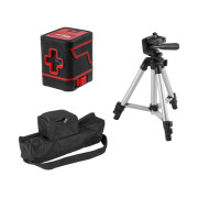 Нивелир лазерный Wortex LL 0210 X со штативом в кор. 2х110°, до 15 м, +/- 0.3 мм/м, зеленый