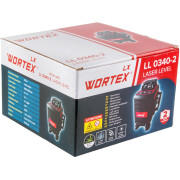 Нивелир лазерный линейный WORTEX LX LL 0340-2 (4х360°, до 25 м, +/- 0.3 мм/м, зеленый)