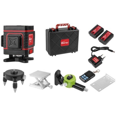 Нивелир лазерный WORTEX LL 0330-1 в чем. + аксессуары 3х360°, до 25 м, +/- 0.3 мм/м, зеленый Нивелир лазерный WORTEX LL 0330-1 в чем. + аксессуары 3х360°, до 25 м, +/- 0.3 мм/м, зеленый