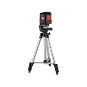 Нивелир лазерный WORTEX LL 0210-1 со штативом в кор. 2х130°, до 15 м, +/- 0.3 мм/м, красный