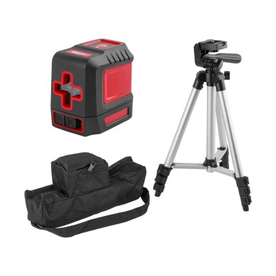 Нивелир лазерный WORTEX LL 0210-1 со штативом в кор. 2х130°, до 15 м, +/- 0.3 мм/м, красный Нивелир лазерный WORTEX LL 0210-1 со штативом в кор. 2х130°, до 15 м, +/- 0.3 мм/м, красный