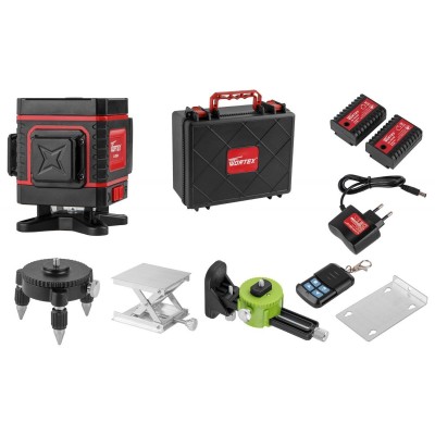 Нивелир лазерный WORTEX LL 0330-1 в чем. + аксессуары 3х360°, до 25 м, +/- 0.3 мм/м, зеленый Нивелир лазерный WORTEX LL 0330-1 в чем. + аксессуары 3х360°, до 25 м, +/- 0.3 мм/м, зеленый