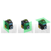 Нивелир лазерный BULL LL 3303 со штативом в кор. 3х360°, до 60 м, +/- 0.3 мм/м, зеленый